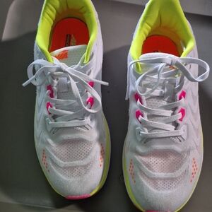Vibrant Women's White and Pink Sneakers